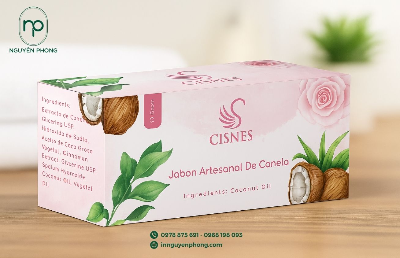 Mẫu thùng carton đựng dừa thiết kế đẹp mắt